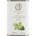 Olio extra vergine di oliva al basilico