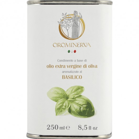 Basil-flavoured extra virgin olive oil dressing