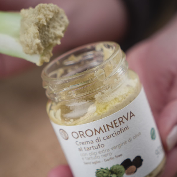 Crema di carciofini al tartufo Orominerva